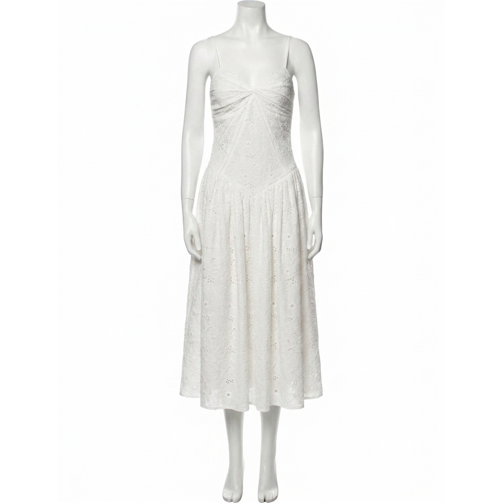 NEW KESTAN magnolia dress in white